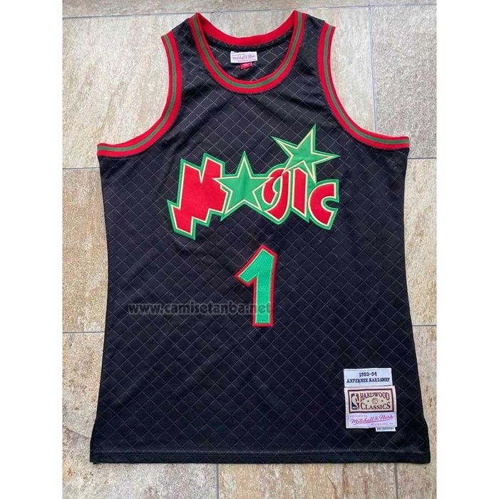 Camiseta Orlando Magic Penny Hardaway #1 Mitchell & Ness 1993-94 Negro